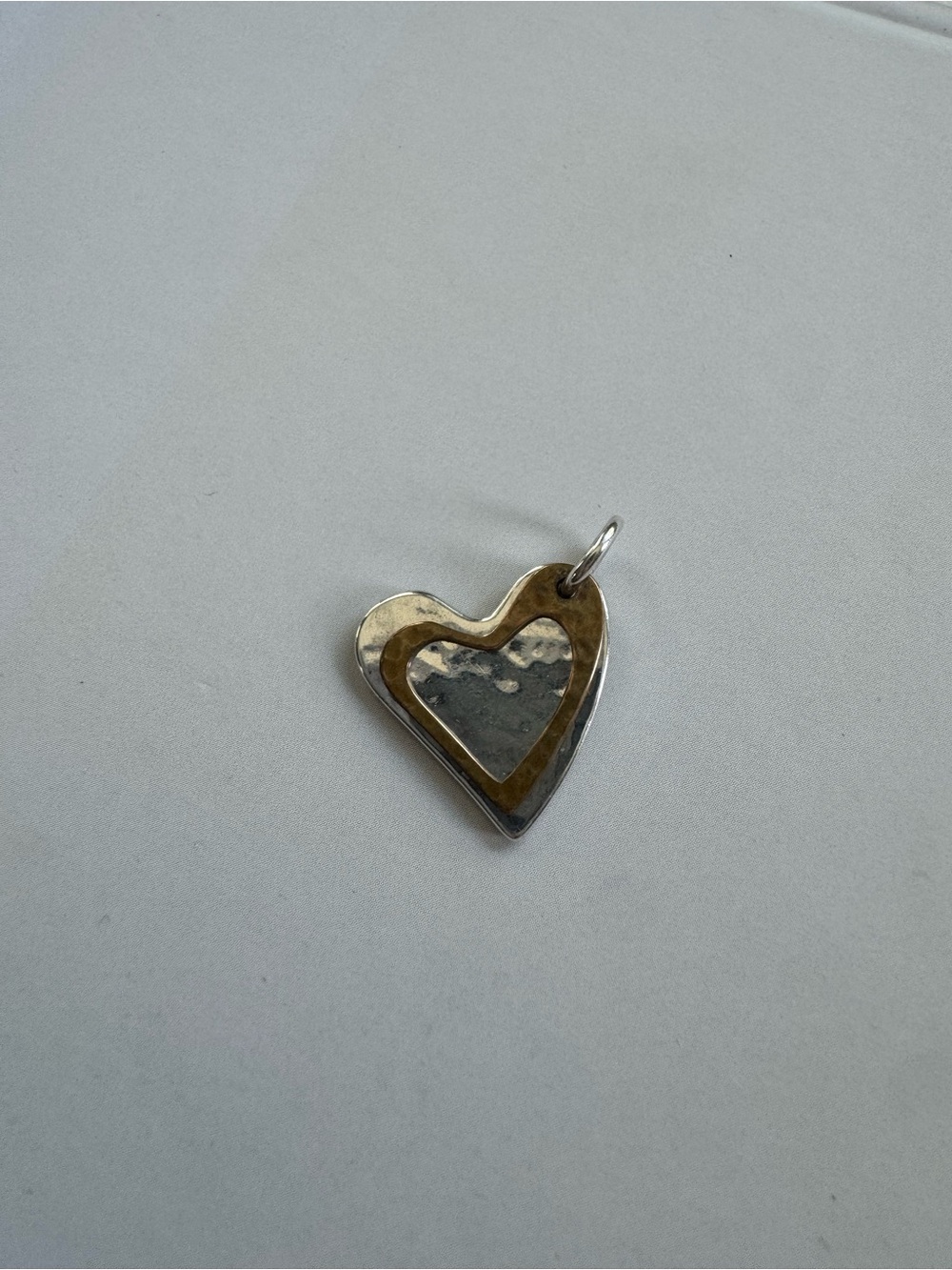 James Avery Retired Fearless Hearts Charm Sterling 925 & Bronze